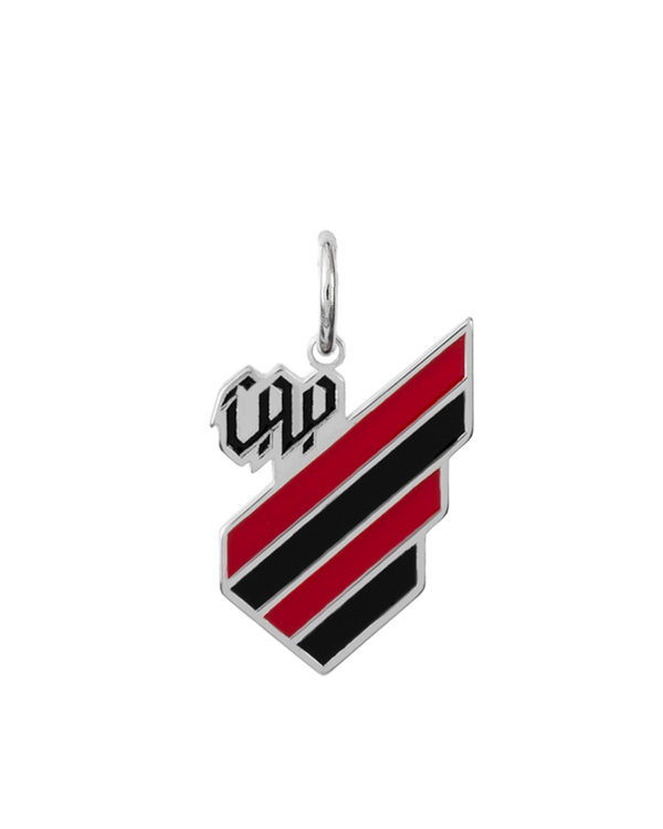 Pingente Athletico Escudo em Prata 925 Esmaltado