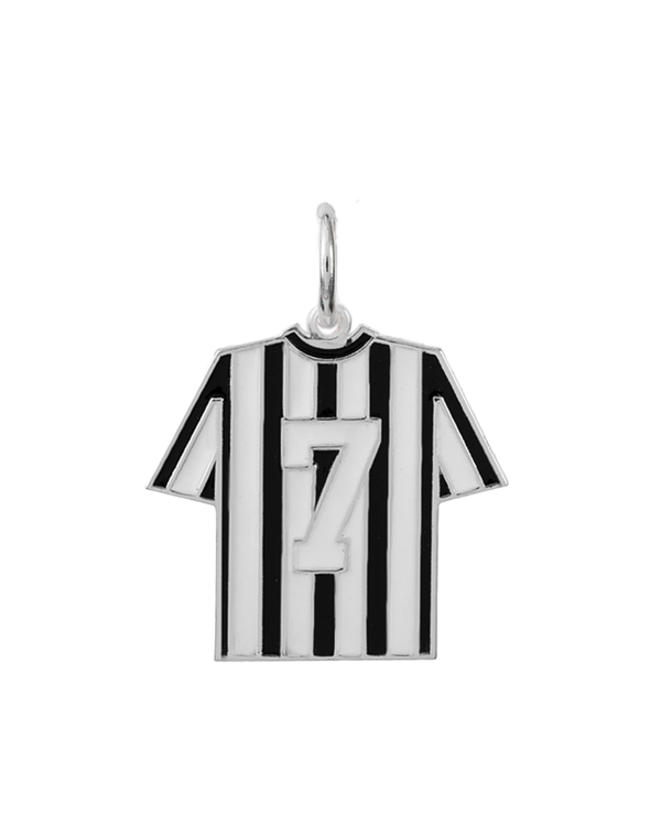 Pingente Botafogo Camisa em Prata 925 Esmaltado