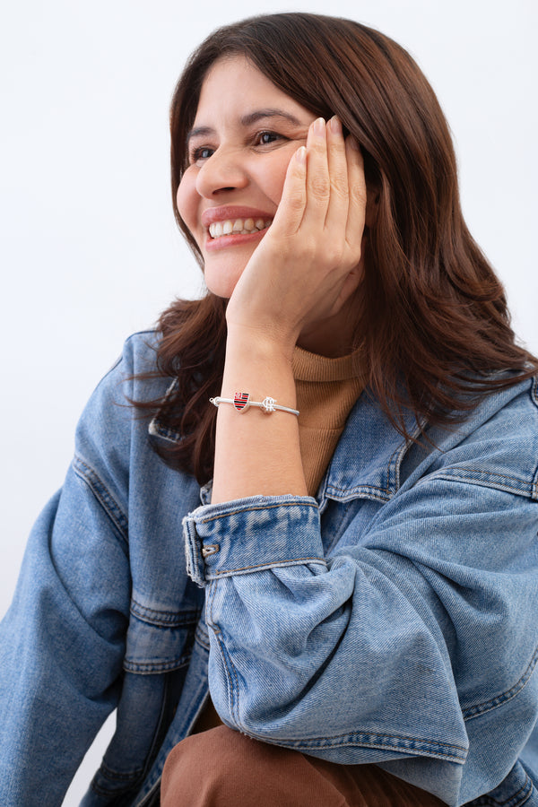 Berloque Flamengo CRF em Prata 925