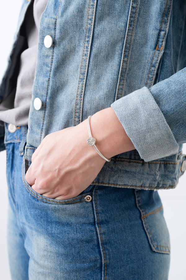 Berloque Palmeiras Escudo em Prata 925 + Pulseira