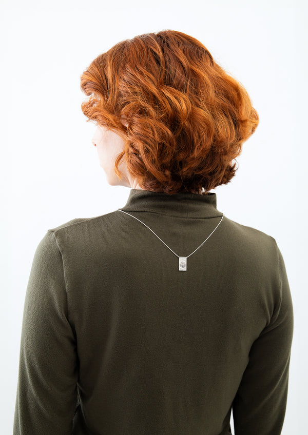 Escapulário Palmeiras Escudo e Palestra em Prata 925