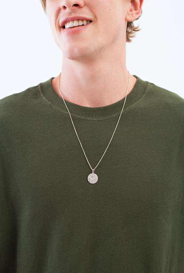 Pingente Palmeiras Escudo em Prata 925