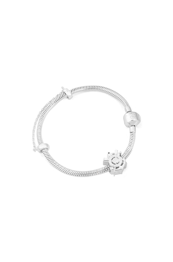 Berloque Corinthians Escudo em Prata 925 + Pulseira