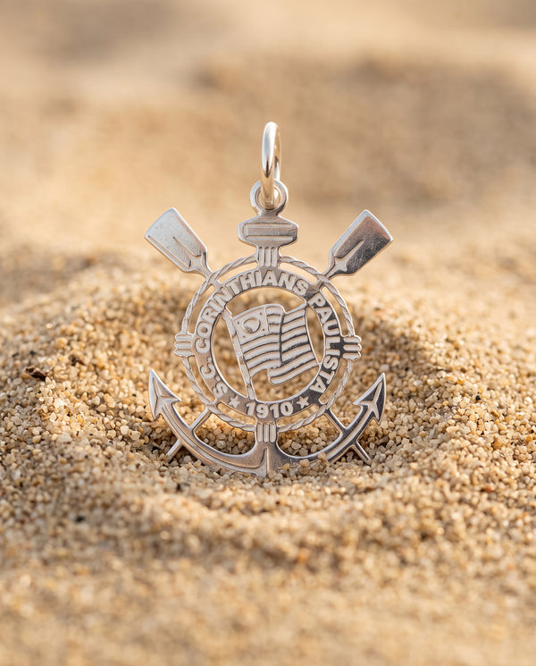 Pingente Corinthians Escudo em Prata 925