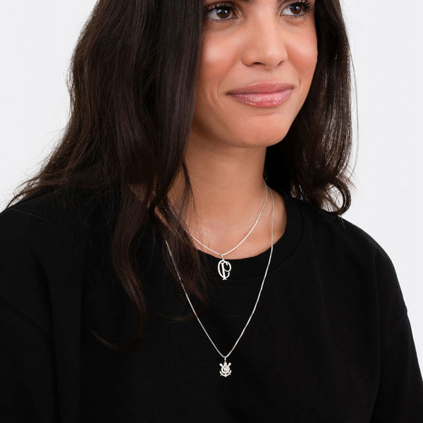 Pingente Corinthians Escudo Mini em Prata 925