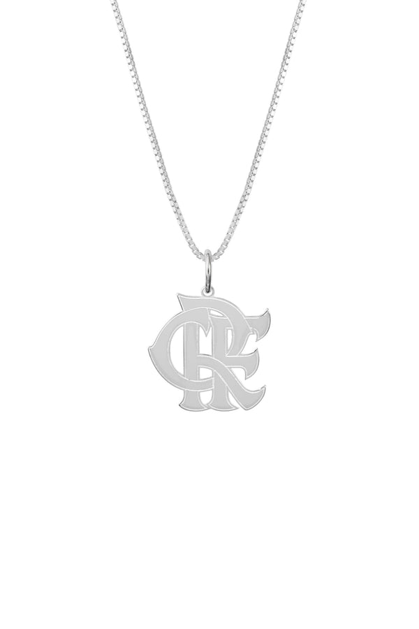 Pingente Flamengo CRF em Prata 925 + Corrente