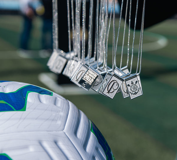 Escapulário Corinthians Comemorativo Libertadores 2012 em Prata 925