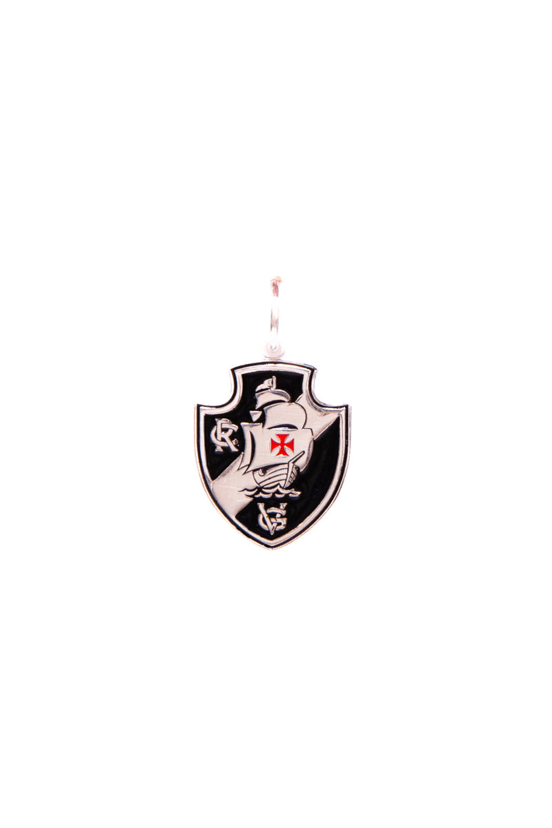 Pingente Vasco Escudo em Prata 925 Esmaltado