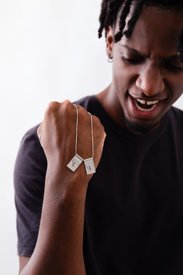 Escapulário São Paulo Escudos em Prata 925