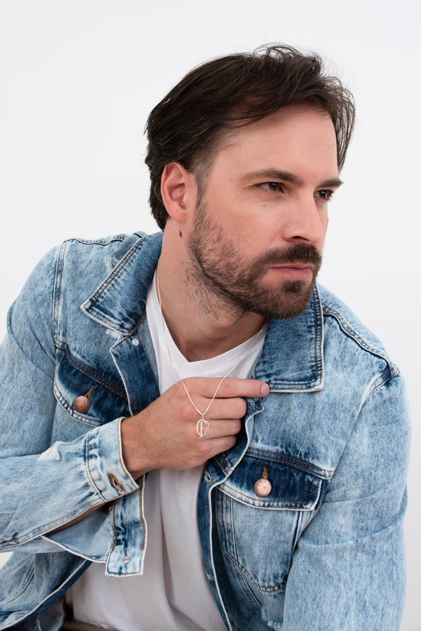 Pingente Corinthians Escudo CP em Prata 925 + Corrente