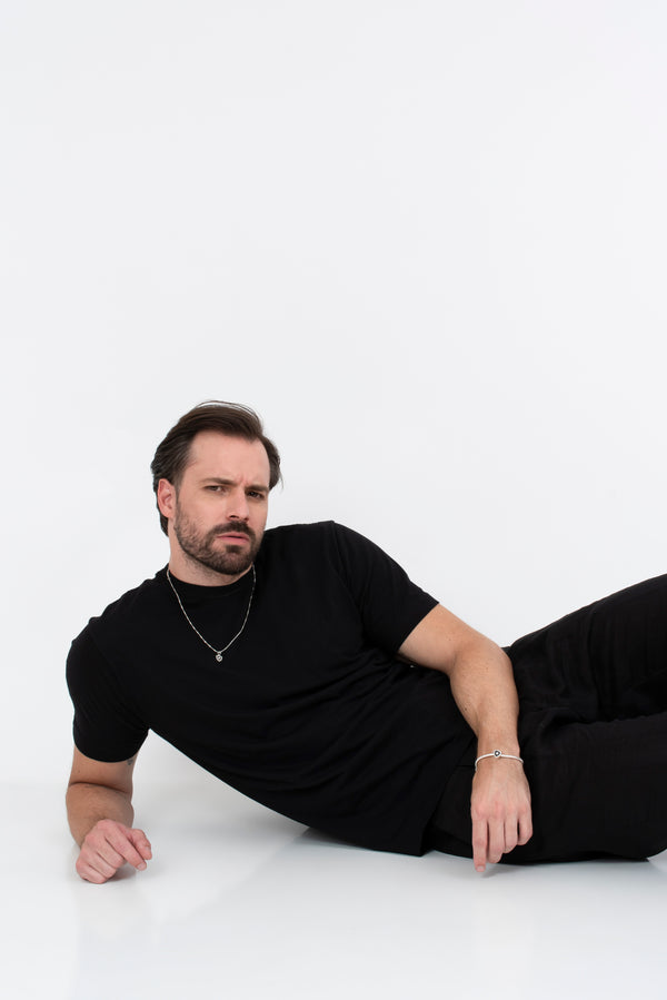 Pingente Botafogo Escudo Mini em Prata 925 Esmaltado + Corrente