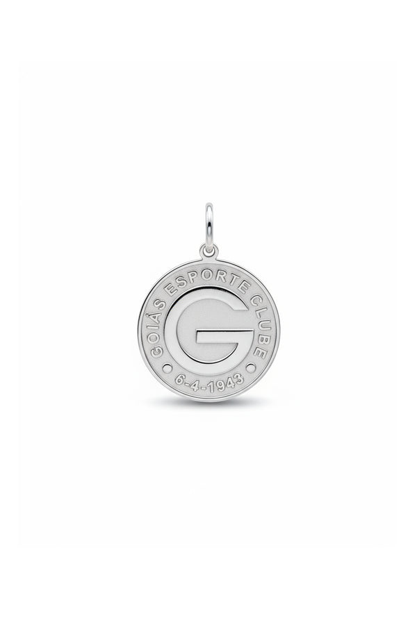 Pingente Goiás Escudo em Prata 925