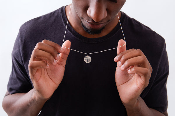 Pingente São Paulo Escudo em Prata 925 Redondo